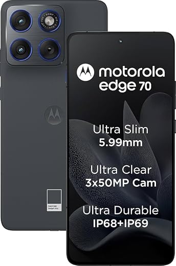 Motorola Edge 70 (Pantone Gadget Gray, 8GB RAM, 256GB Storage)