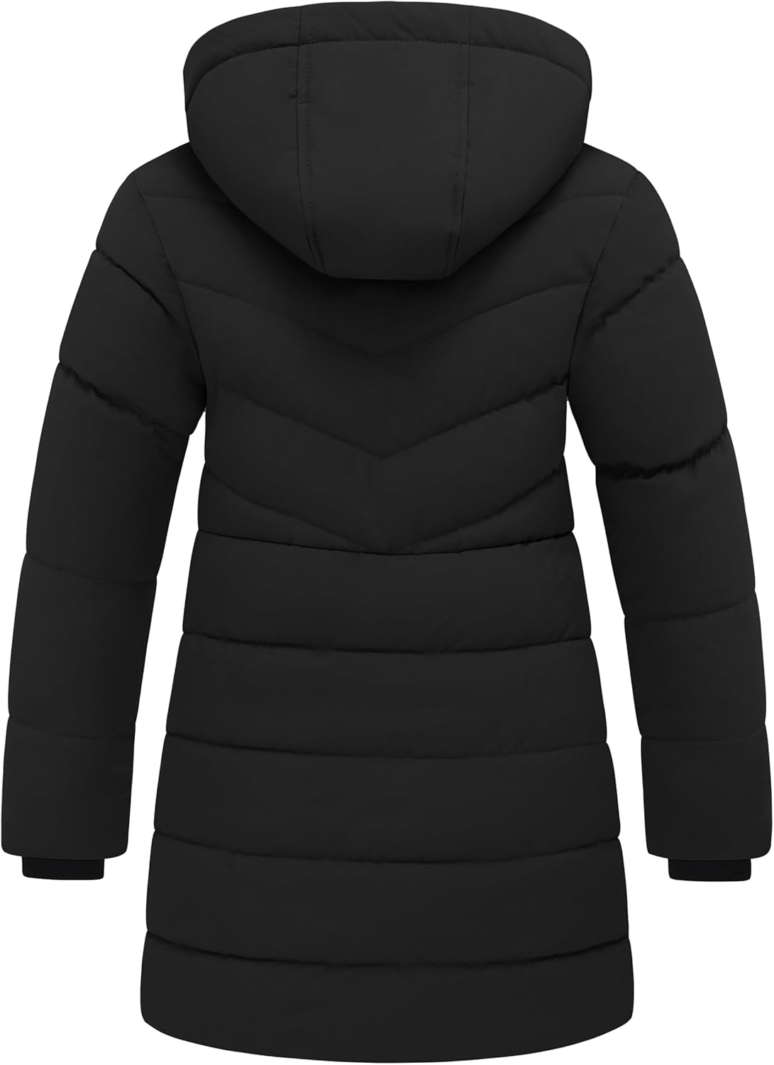 Wantdo Girl's Puffer jacket Warm Insulated Winter Coat Lightweight Water-Resistant Padded Parka with Hood - Image 2