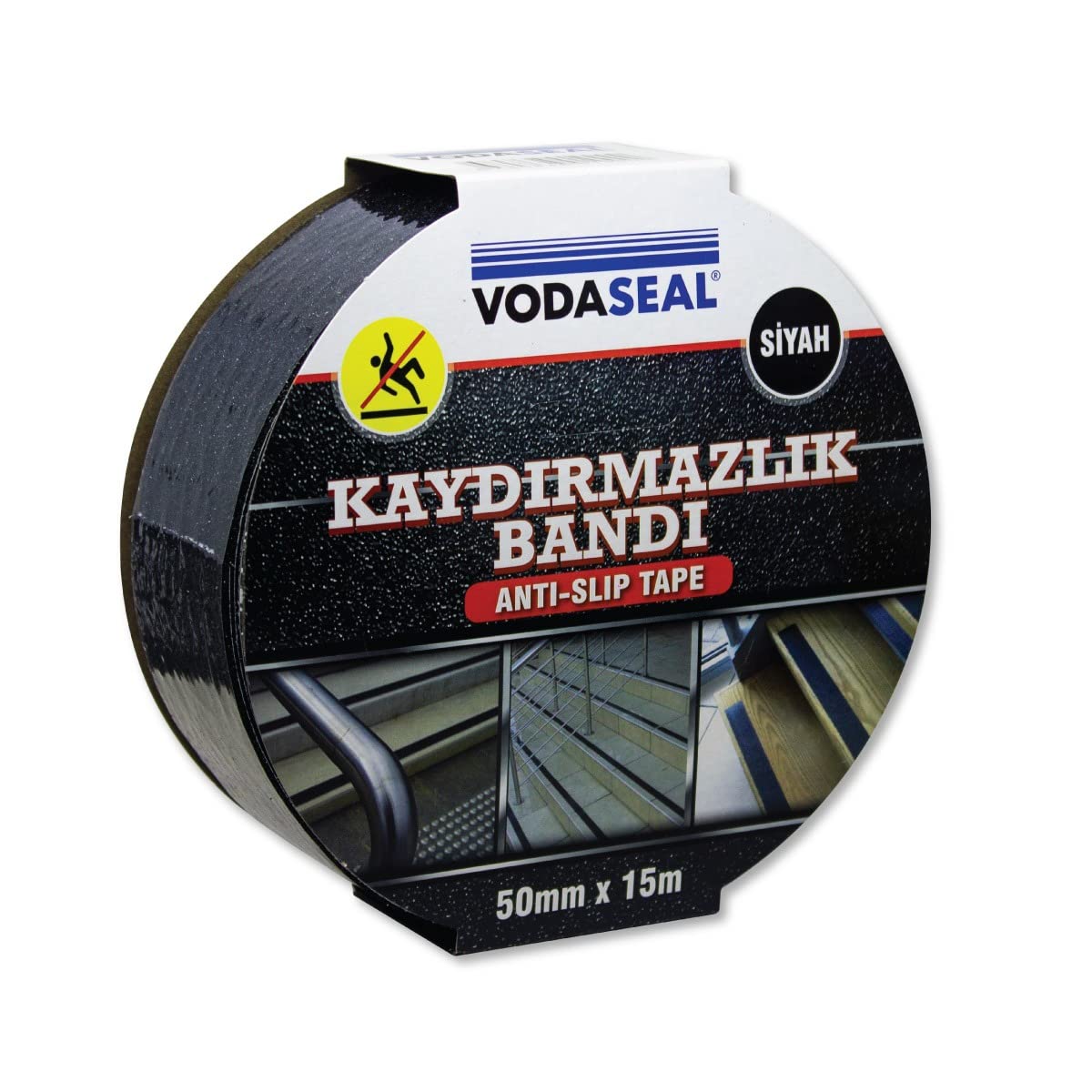 Vodaseal 53.01.010 Kaydırmaz Bant 50Mmx15Mt, Siyah