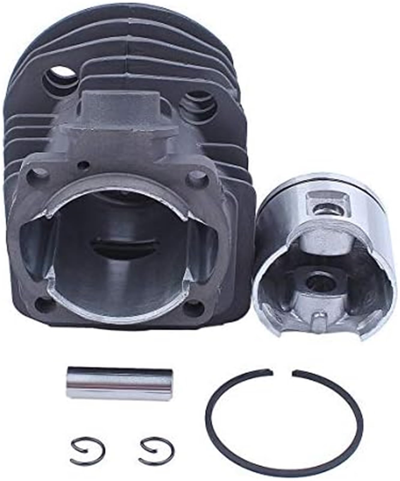 Kit de pistón de Cilindro Revestido Nikasil (46 mm) for Husqvarna, 51, 55, Rancher, Motosierra 503, 60, 91-71, Filtro de Combustible, bujía Szwaldaper