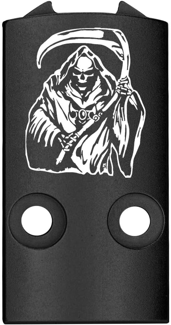 NDZ Performance Optic Sight Plate Cover for Sig P320 M18 Carry Compact P320X X5 Legion Sight Integrated and Non Integrated Slides, Laser Engraved Anodized Aluminum in Black - Choose Slide Type & Style