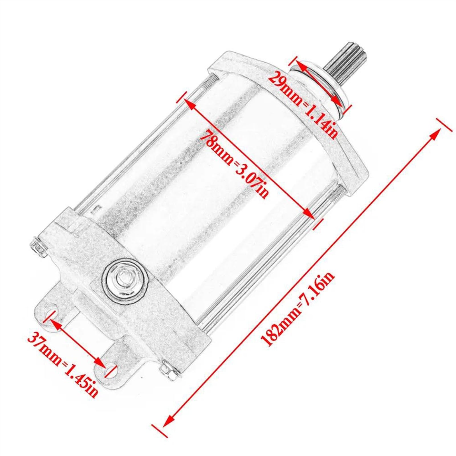 Motorino di avviamento per Moto Suzuki GSX1300R Hayabusa 1999 2000 2001 2002 Accessori Motore 31100-24F00 31100-24F01 228000-8480 228000-8481 Avviatori a Freddo