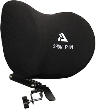 Qianly Adjustable Headrest for Office Chair Head Rest Neck Support Ergonomic Fixing Clip on Desk Chair Head Pillow for Apartment, Sponge
