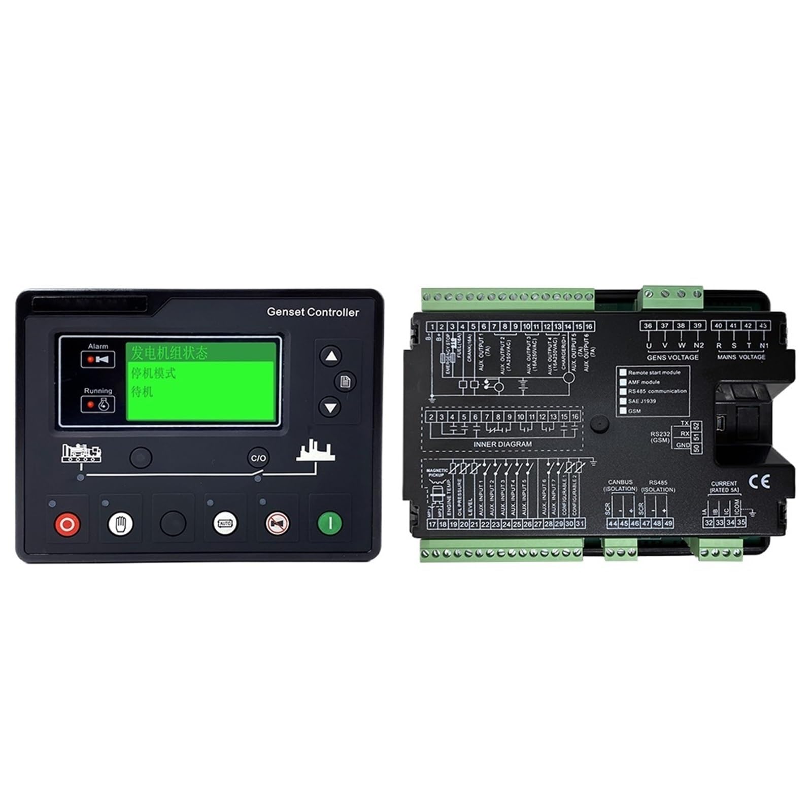 PWANUIGTE HGM7210CAN CAN BUS Generator Auto Start Stop Controller LCD Control Module Panel Circuit Board Diesel Genset Pa