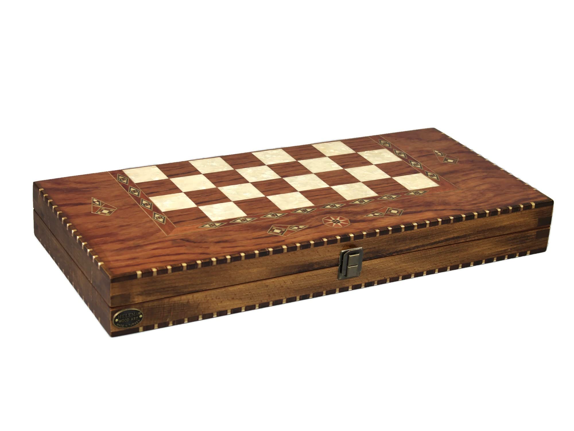 Helena Backgammon - Set in palissandro rurale, 50 cm