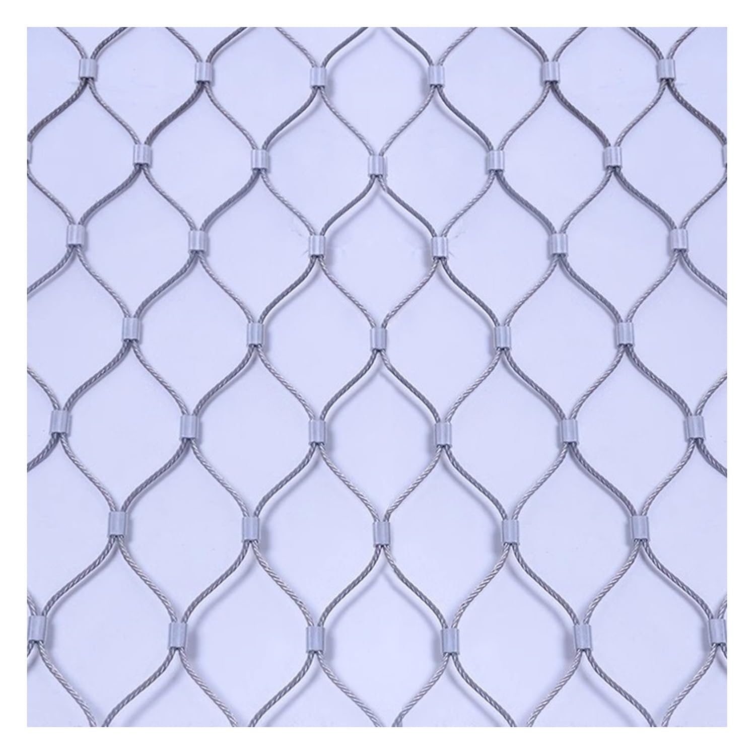 Grillage en acier inoxydable 304 tressé et robuste à grande maille de 10 cm