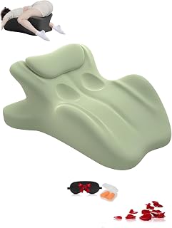 Iscloudpillow Couples Pillows, Iscloudpillow Cloudlif Cushion Premium, 27 Degree Couples Pillows, High-Density Memory Foam, Optimal Positioningthat Makeseverything More Intensenaturally (Green)
