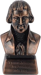 Treasure Gurus Thomas Jefferson Bust Collectible Die Cast Desk Pencil Sharpener