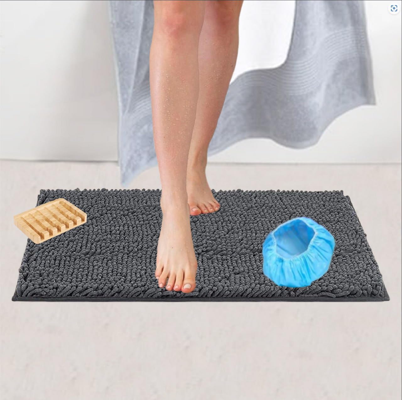 JJ THRIVE Bathroom Rugs Clearance Decor Accessories – Extra Soft Absorbent Bath Mats, Non Slip Gripper Rug for Bathroom Floor, Large Machine Washable