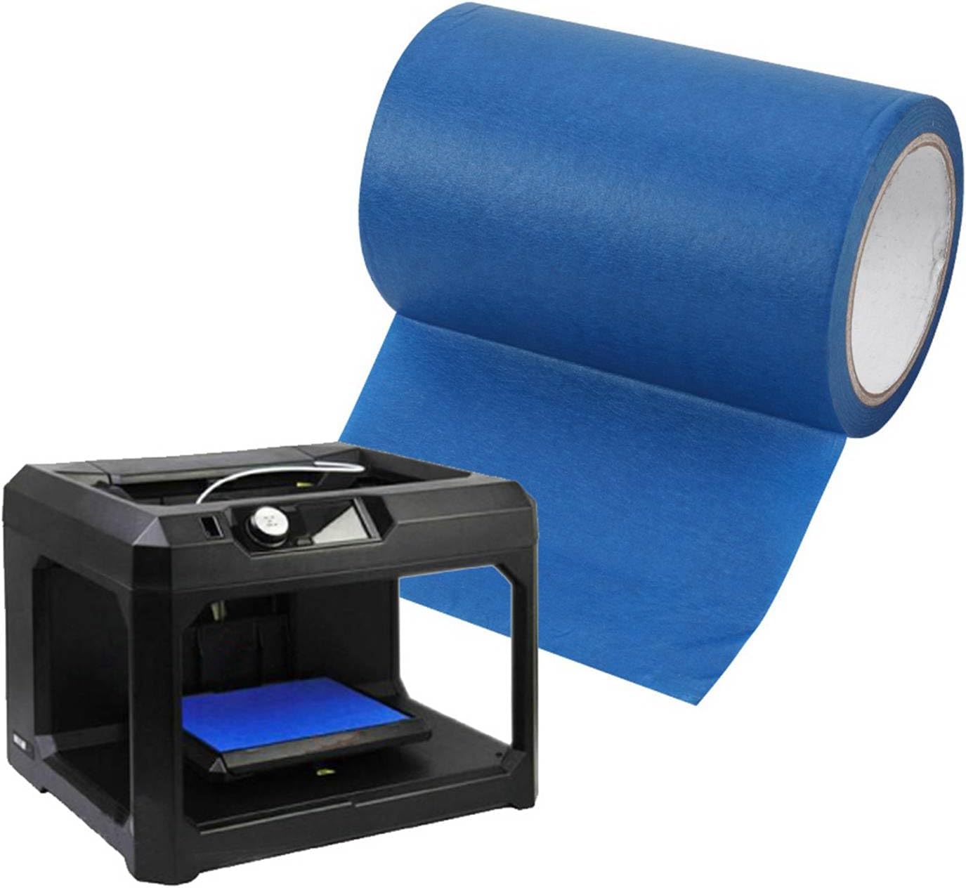 6 x 118 in Blue Painters Tape, Blue Tape for 3D Print with Strong Adhesion, Easy to Apply and Remove Masking Tape for MakerBot 3D Printer Build Plate