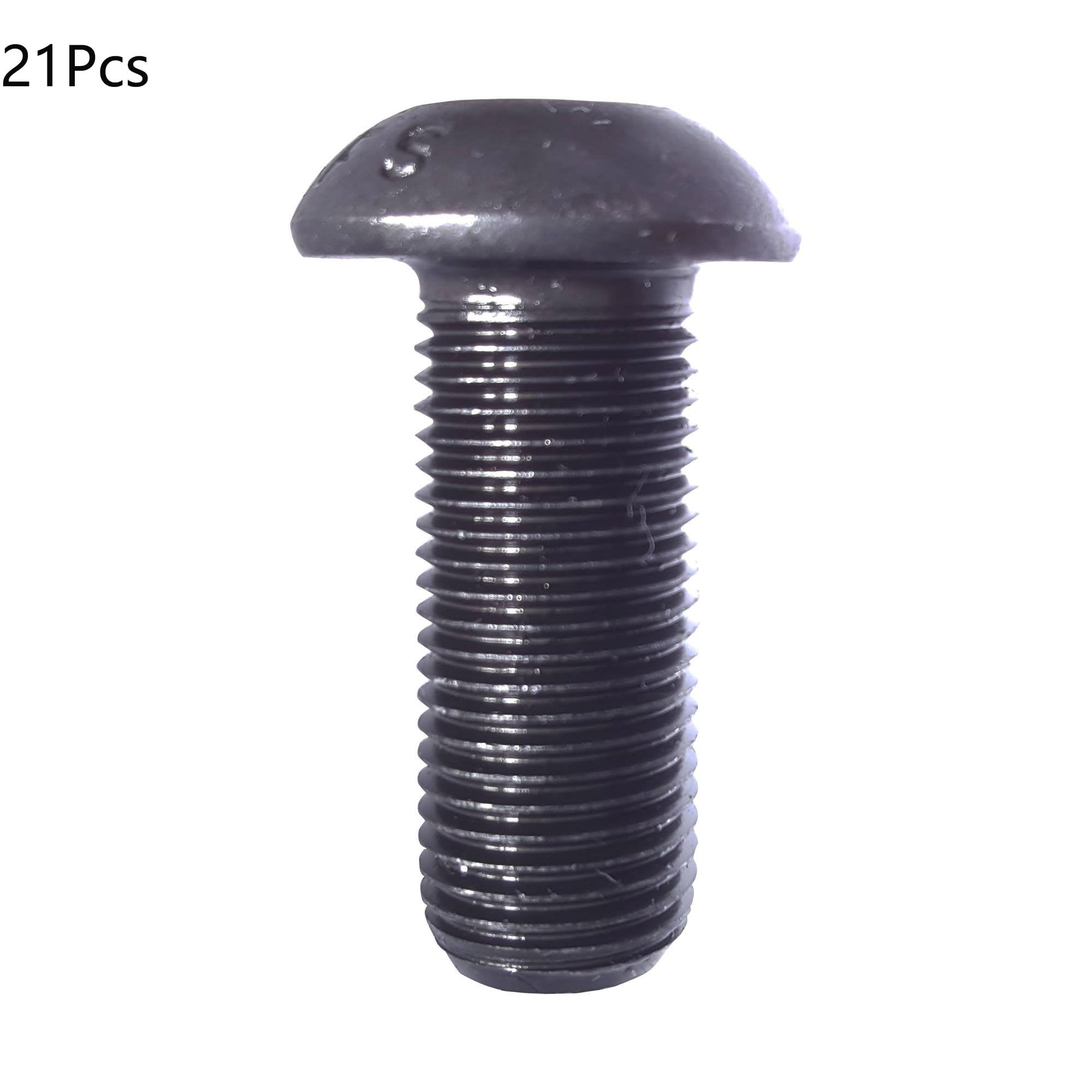 TA-VIGOR 21Pcs #6-32 x 3/4 Inch Alloy Steel Button Head Hex Socket Cap Screws, Flanged Button Bolts Nuts Hex Drive Fastener for Machine - Image 3