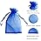Pimuza Pack of 100 5x7 inch Gift Wrap Bags Royal Blue, Organza Sheer Fabric Sturdy Material, Drawstring Organizer for Baby Shower Favor, Celebration, Church, Rose Petals, Cosmetic, Ring, Earring,Watch