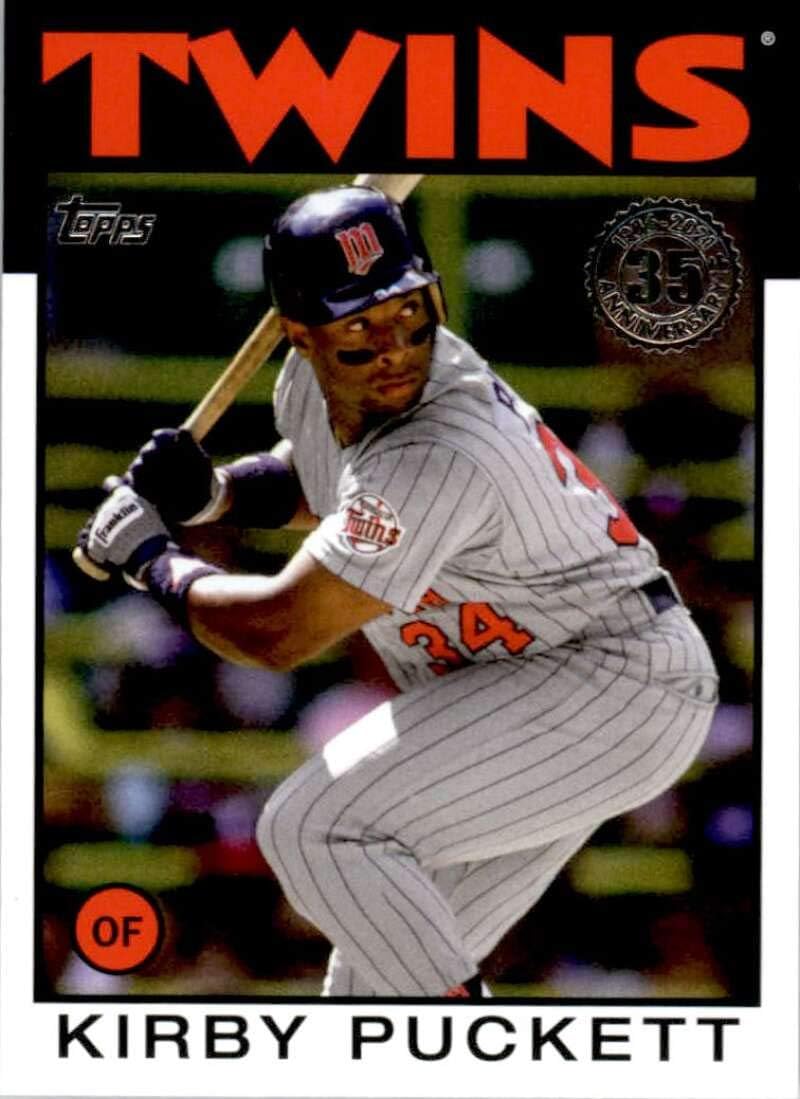 2021 Topps Series 1 Baseball 1986 Topps Baseball 35th Anniversary #86B-67 Kirby Puckett Minnesota Twins Official MLB Trading Card