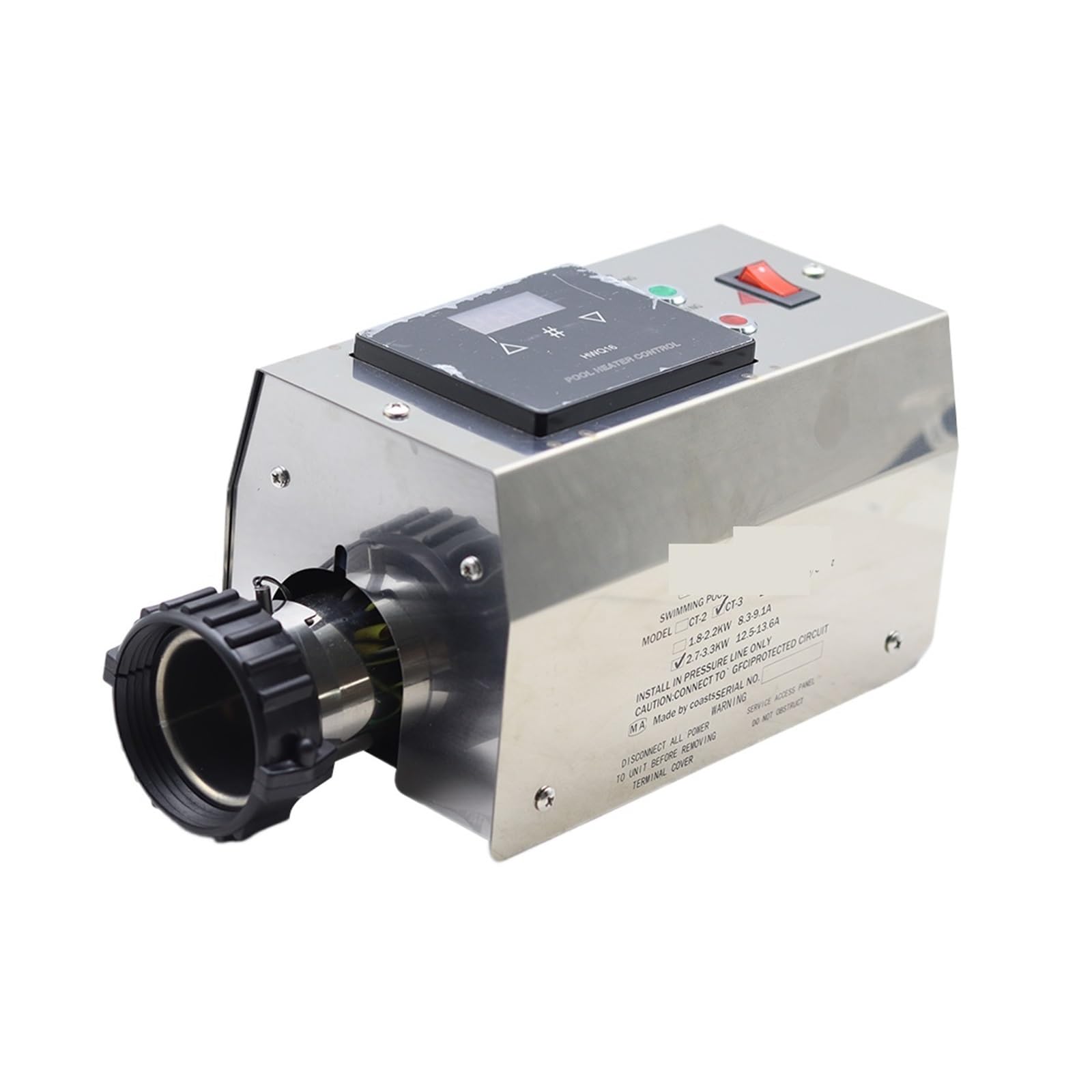 Réchauffeur Piscine, 3KW chauffe-piscine électrique piscine et bain SPA baignoire chauffante chauffe-eau Thermostat accessoires de piscine