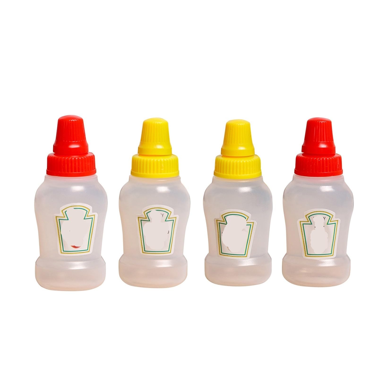 WZPTLKIBAD 4pcs Mini Portable Condiment Bottles Seasoning Containers