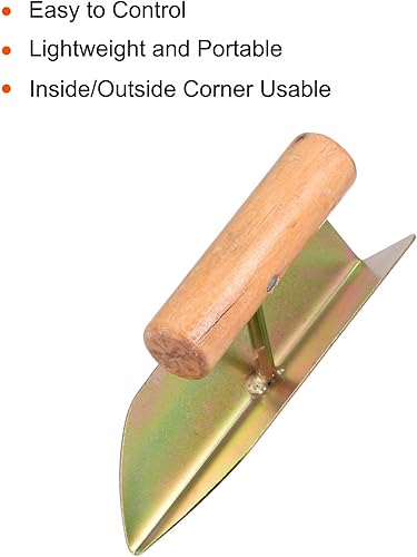 Miniatura 4 de uxcell Paleta de esquina interior de 2 pulgadas, herramienta de esquina de yeso de acero galvanizado