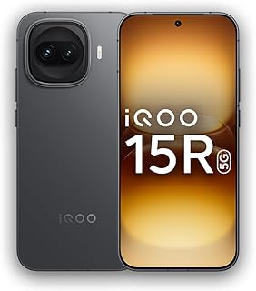 iQOO 15R (Dark Knight, 12GB RAM, 512GB Storage) | Snapdragon® 8 Gen 5 Processor | India’s Slimmest Smartphone in 7600mAh Battery* | Segment's Most Stable 144FPS Gaming*