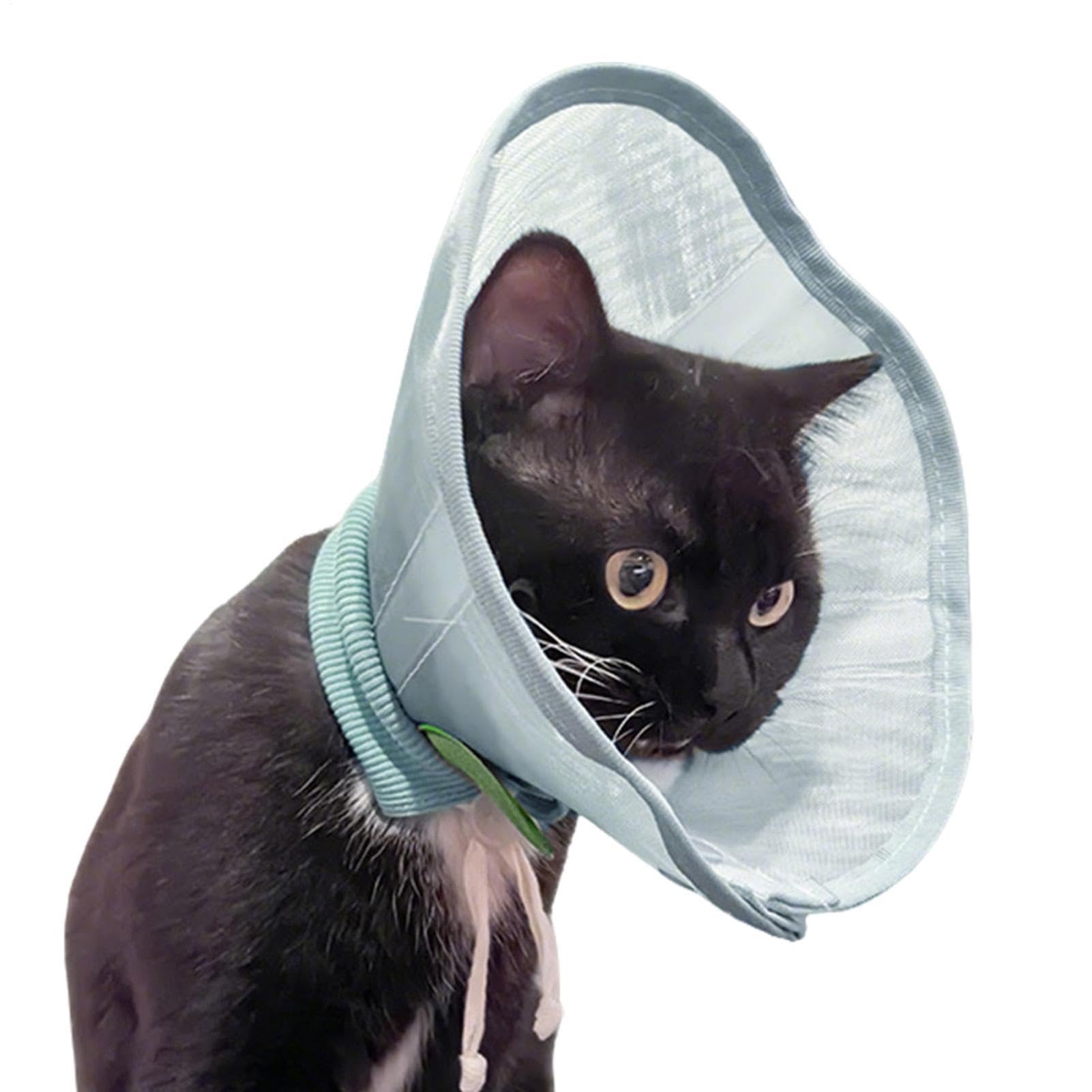 Imbuto per cani, protezione per il collo contro la lecca, collare a imbuto in rete traspirante, per razze piccole, medie e grandi, cuccioli, gattini, interni ed esterni, giardino e passeggiate
