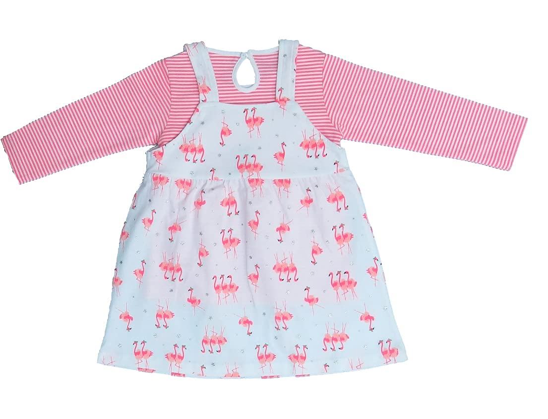 Clothe Funn Baby Girl's Pinafore Knee Length Dress,Multicolor - Image 2 thumbnail