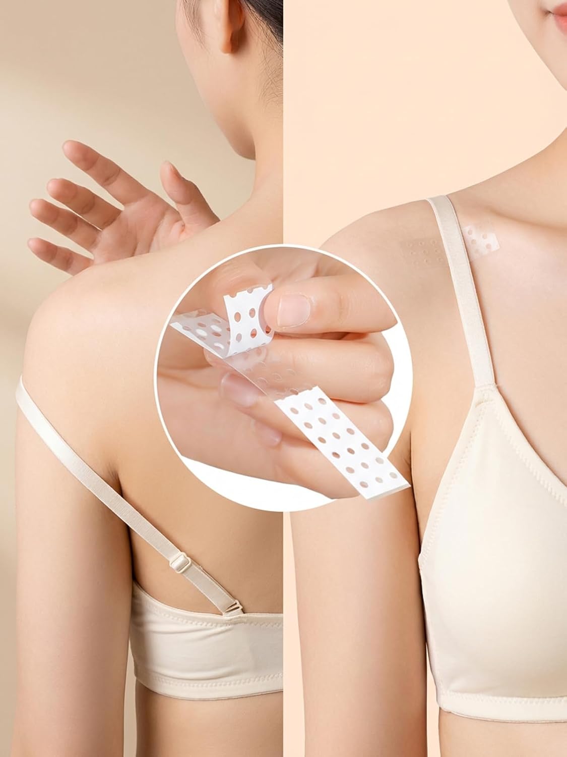 NOMMO Fashion Tape for Clothes, hemlines and necklines, Dress Tape for Closet malfunctions, Skin-Friendly and Non-irritating, Double-Sided Tape for Clothes (36, 3.15 * 0.71 in)