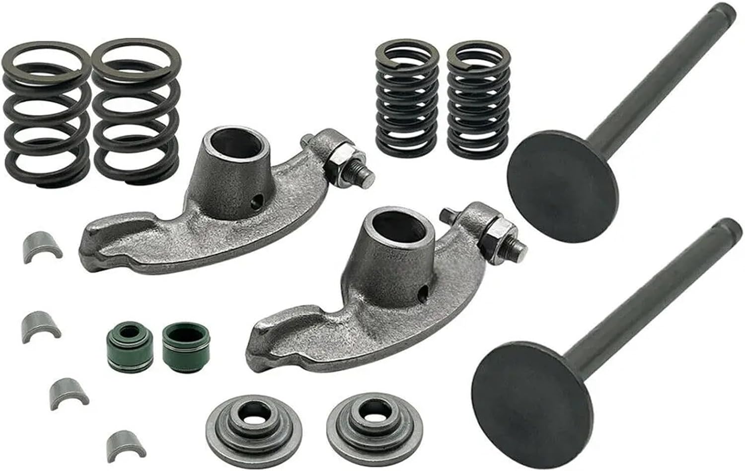 oś dźwigienek wydech Pasuje do Honda XR80R XR80 XR75 XL85S XL75 XR100 2X ramię Rocker i zawory dolotowe i wydechowe wiosna zestaw dźwigienek wydech