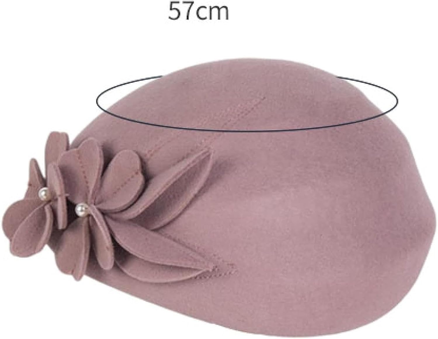 Pearl Beret Women's Autumn/Winter Flower Hat