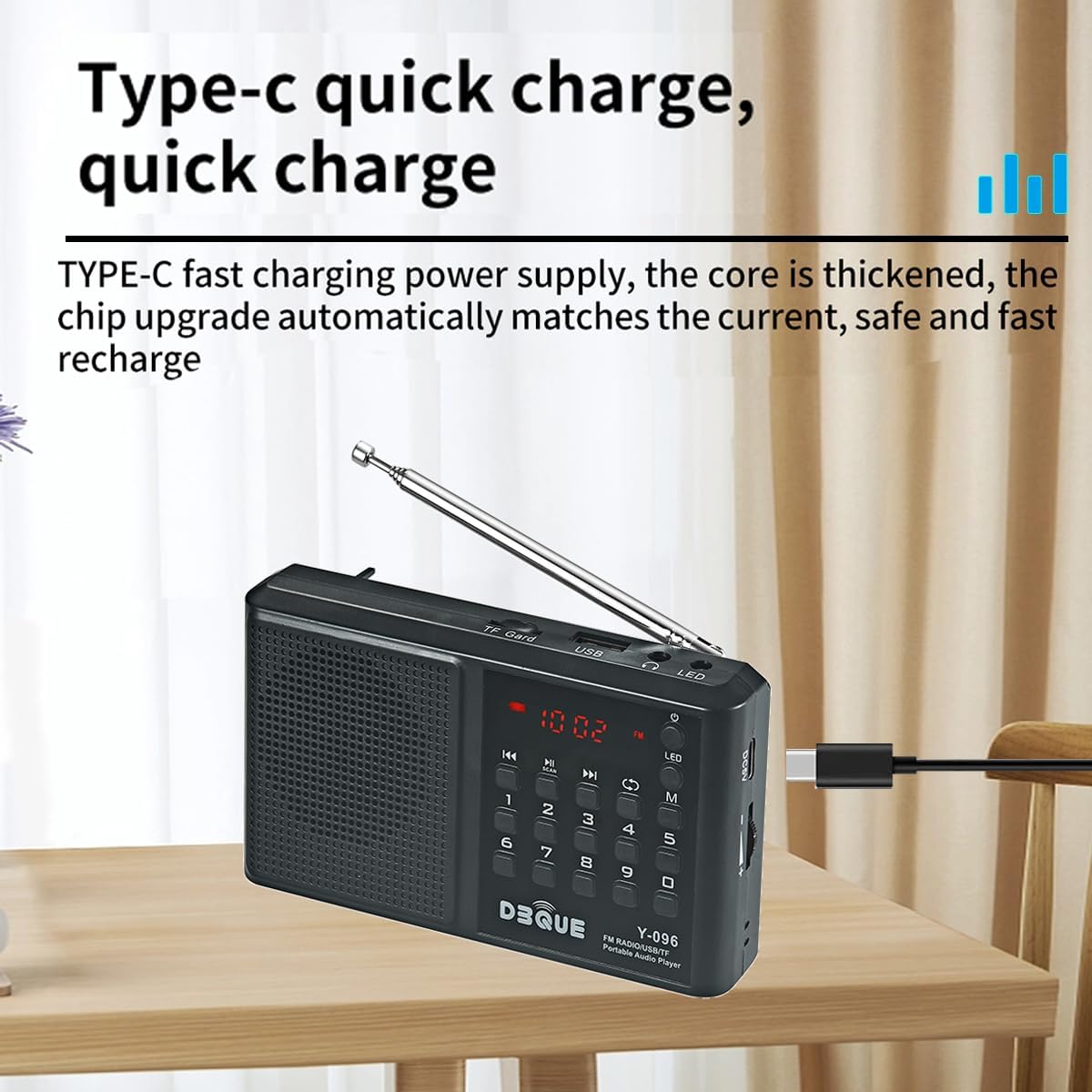 Portable AM FM Radio with Bluetooth Speaker；USB/TF Card MP3 Playback 3.5mm Jack,Auto Scan Save,Loudspeaker for Emergency(Battery-Powered) CampingTravel Home Use Rechargeable Transistor Radio (Black)
