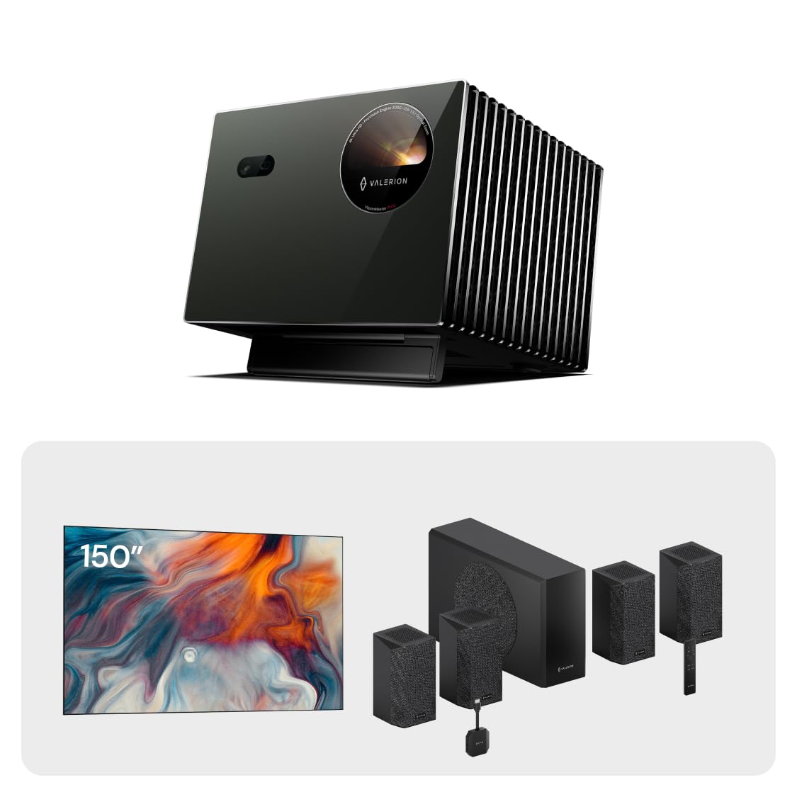 VisionMaster Pro2+150'' Fixed Frame Projector Screen+ThunderBeat 4.1.2