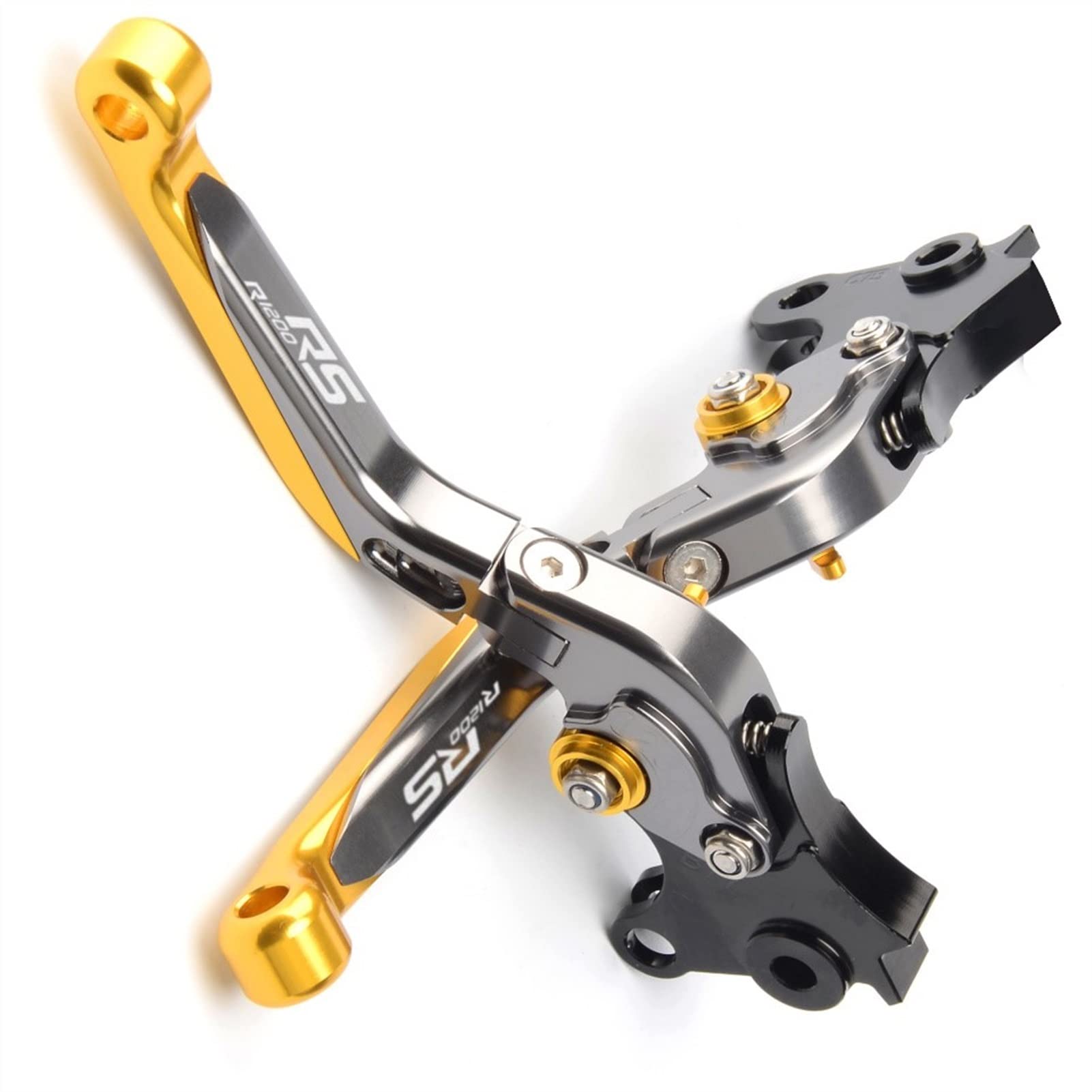 Motocicleta Para BMW R1200RS R1200RT R1200 Rs/rt 2014 2015 2016 2017 CNC Palancas De Embrague De Freno Ajustable Plegable Extensible (Color : Golden R1200RS)