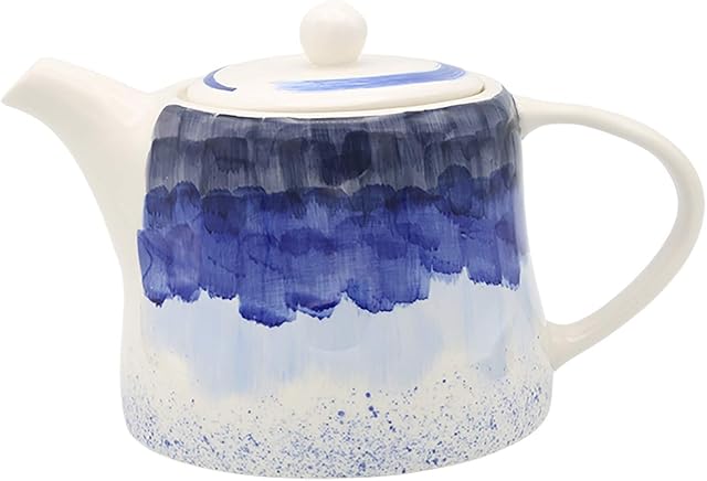 Art Organic Large Blue and White Teapot 1.4 L