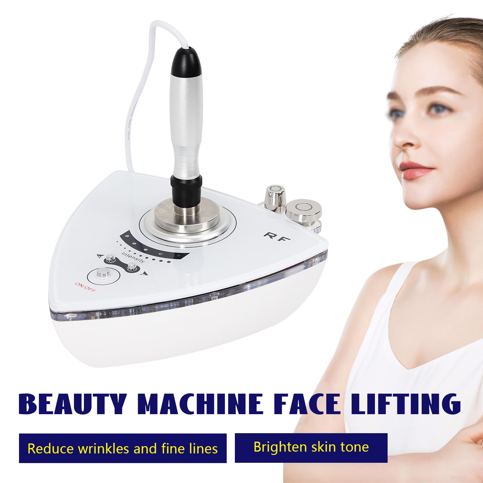 Toninggeräte, Gesichtsmassagegerät, Anti-Aging Hochfrequenz Gesichtsmassage Maschine, Schönheitsgerät mit drei Sonden, Einstellbare Intensität für Selbstreinigung und die Hautpflege im Salon
