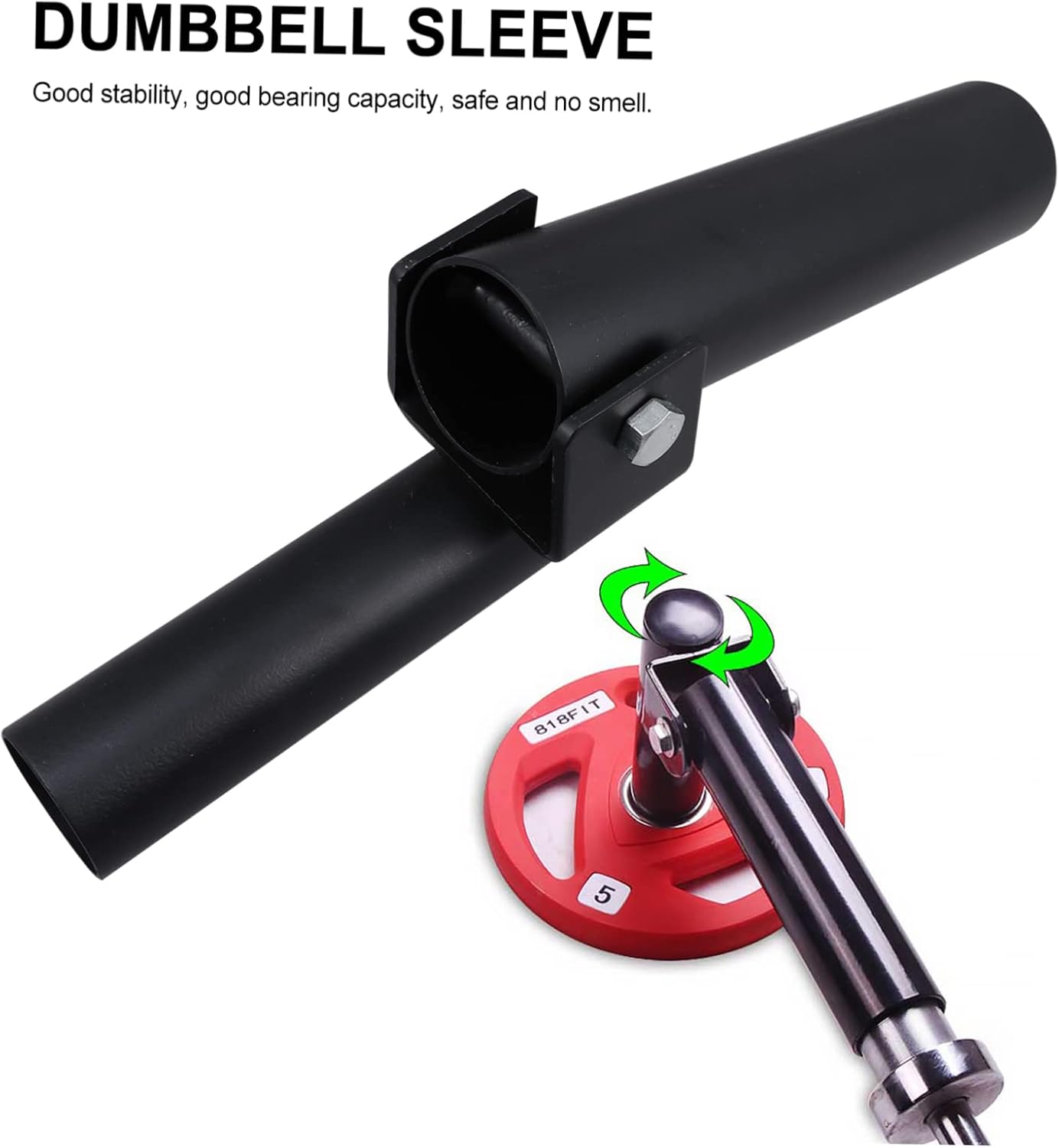 Mipcase 1Pc Barbell Attachment Sleeve for Back Pulling Exercises Durable Equipment for Home Workouts Easy to Install and Portable for Any Fitness Level