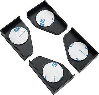 4PCS Fish Aquarium Base Corner Guard Foot Pad 2.4x1.6x0.7 inch Protective Glass Fish Aquarium Protection Protective Mat Anti Collision Shock Absorption Plastic Aquarium Corner Cover Black