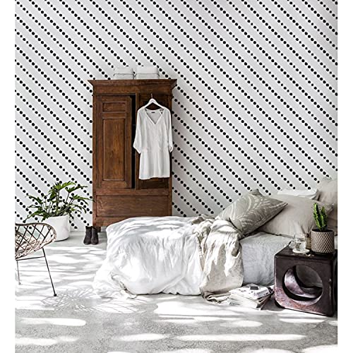 Papier peint latex lavable à motifs de points simples géométriques Coloray