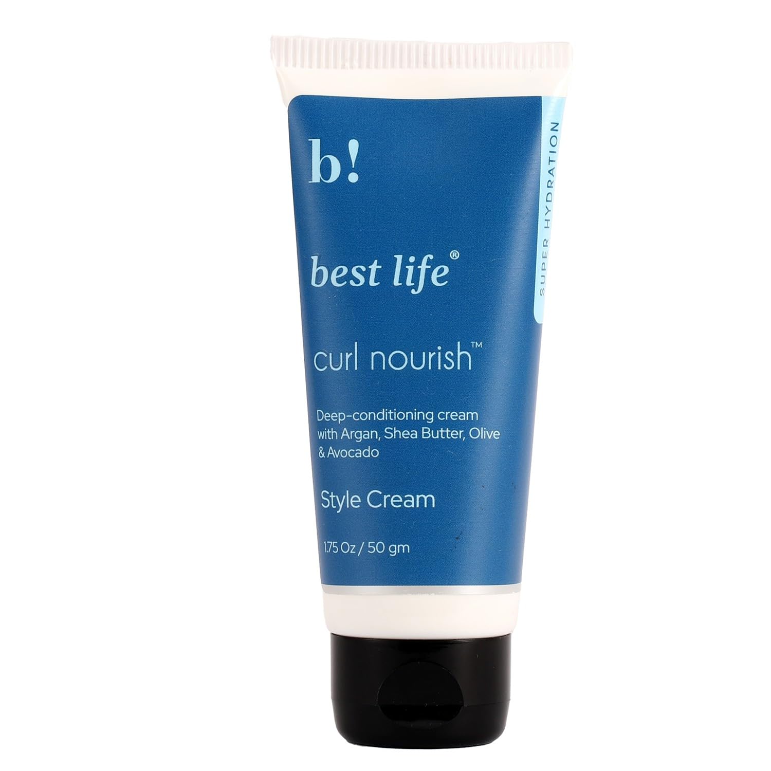 Best Life Curl Nourish Hydrating Style Hair Cream For Dry, Frizzy, Wavy, Curly Hair | Reduces Frizz | Moisturises, Hydrates & Defines Curls (50 ml) Pack of 1