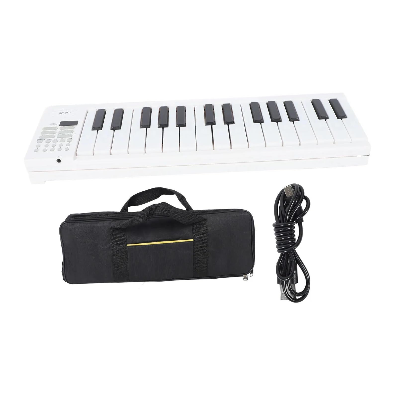 Pianino Elektroniczne 61 Klawiszowa Składana Klawiatura Elektronicznego Pianina Z Funkcją Nagrywania I Odtwarzania