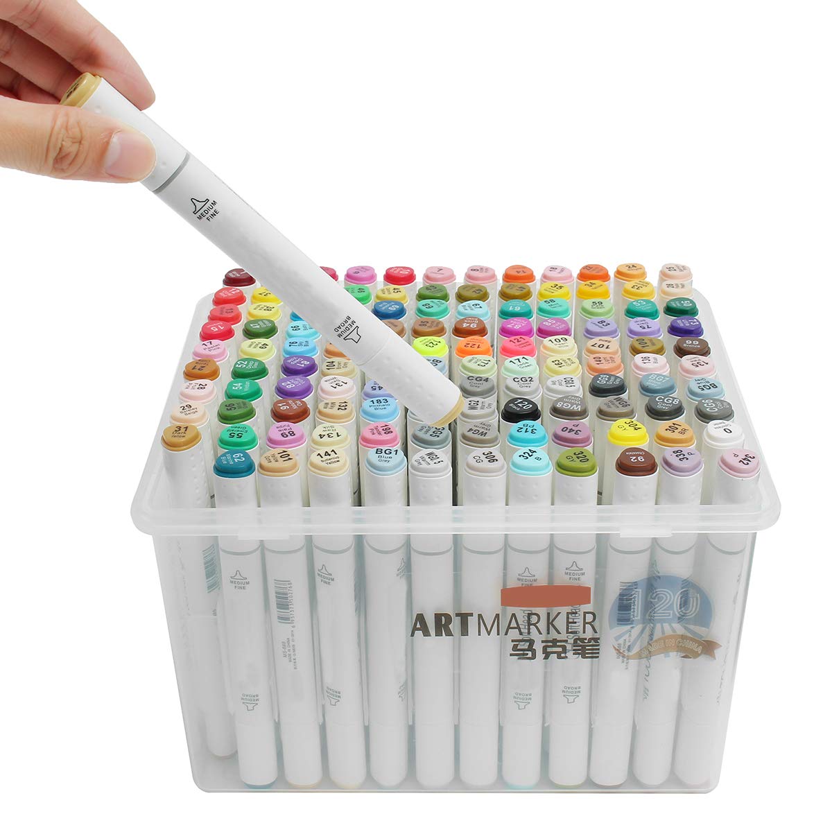 RanDal 120 Colors Marker Pen Artist Sketch Graphic Art Painting Fine Nibs Twin Tip Board Drawing Pen