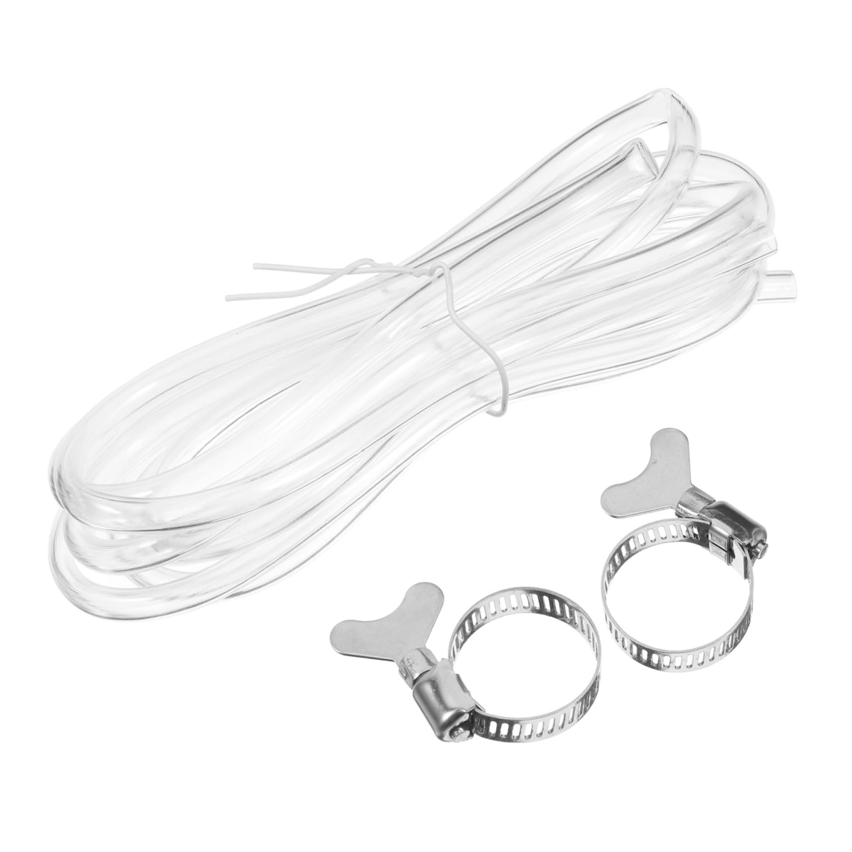 LABRIMP 2m Co2 High Pressure Hose for Draft Beer Home Brewing Tube Flexible Brewing Hose Clamps Beer Kit