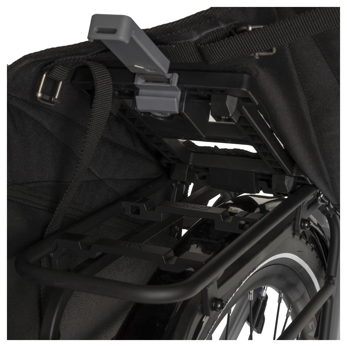 FastRider Cargo Tarpaulin Doppel Pannier, Radtaschen, Fahrradtasche | 46 Liter | Schwarz