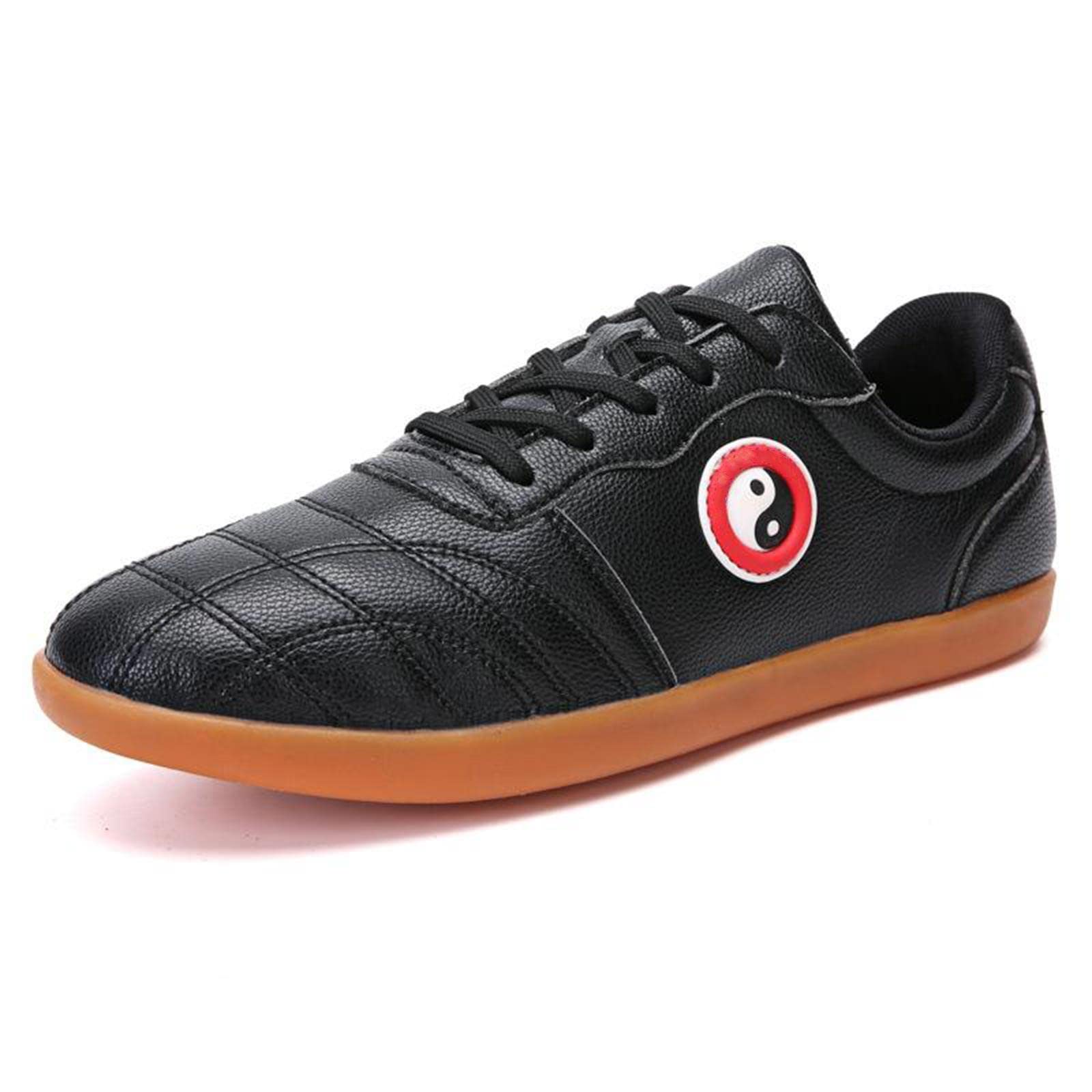 Kung Fu sporty walki Tai Chi buty gumowa podeszwa oddychające lekkie buty do sportów walki mężczyźni kobiety antypoślizgowe trampki, czarne, 38