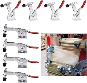 LOLYSIC Kniehebelspanner Set - 15 Stück GH-201B Mit 260Lbs Haltekraft Für Werkstatt & Holzarbeit