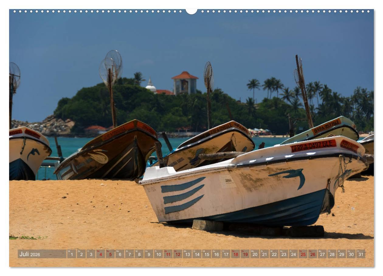 Reise nach Sri Lanka (hochwertiger Premium Wandkalender 2026 DIN A2 quer), Kunstdruck in Hochglanz: Traumhafte Insel im Indischen Ozean (CALVENDO Orte)