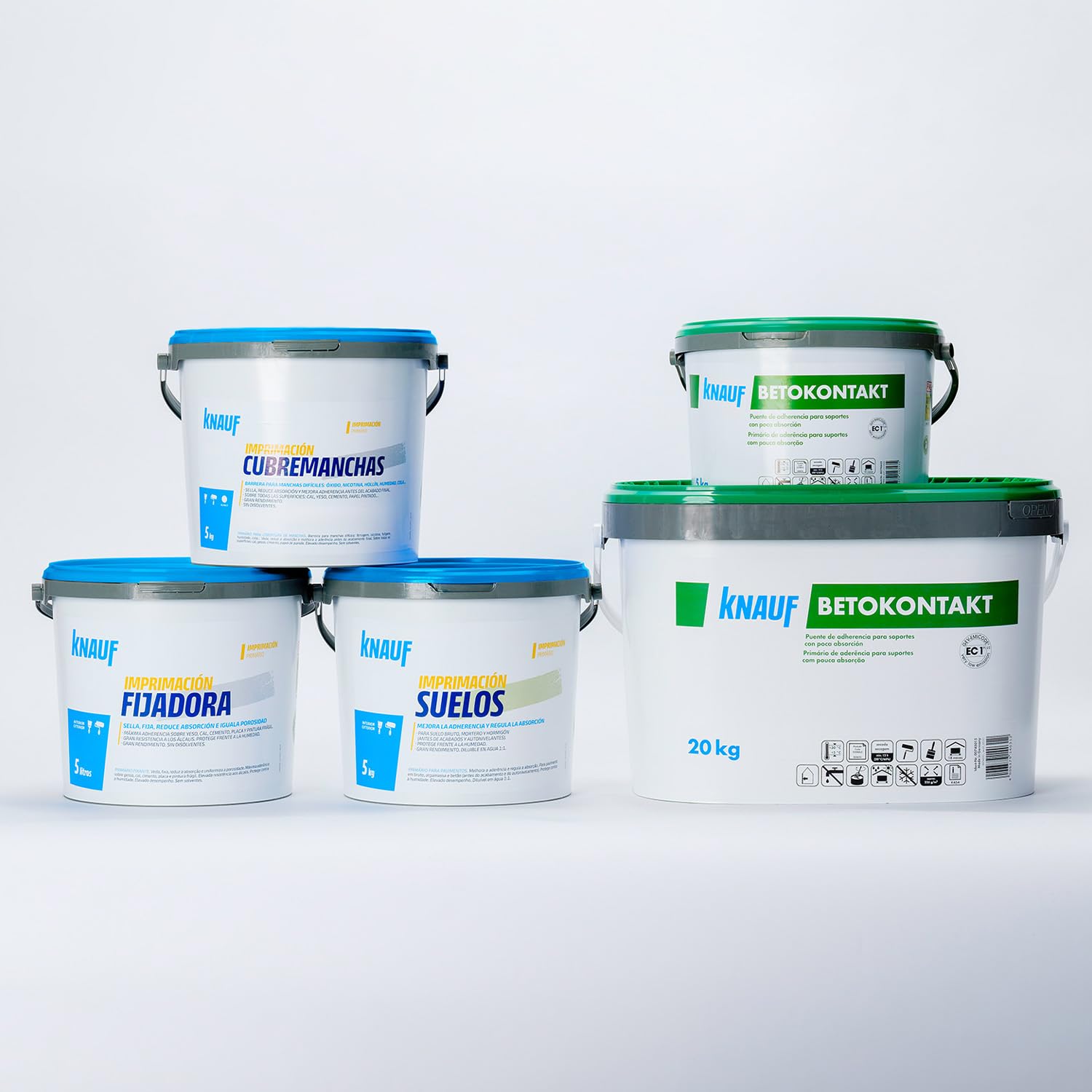 KNAUF Betokontakt 5 kg Puente de Adherencia Rosa para Hormigón y Cerámica
