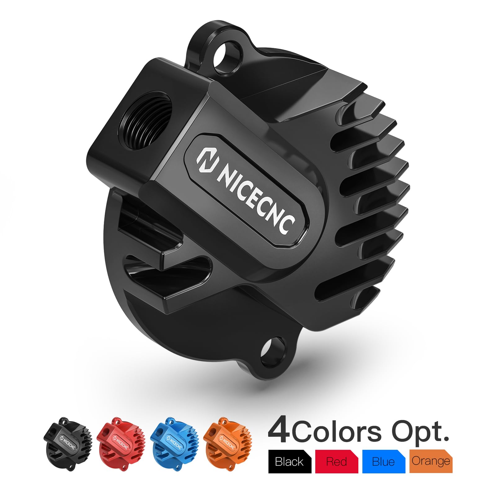 NICECNC Ölfilterkappe für Motorräder, Compatible with Husqvarna SVARTPILEN 701 2019–2022, Compatible with Gas Gas SM700 2023, Compatible with 690 Duke 2013–2018, Siehe Passform, Schwarz