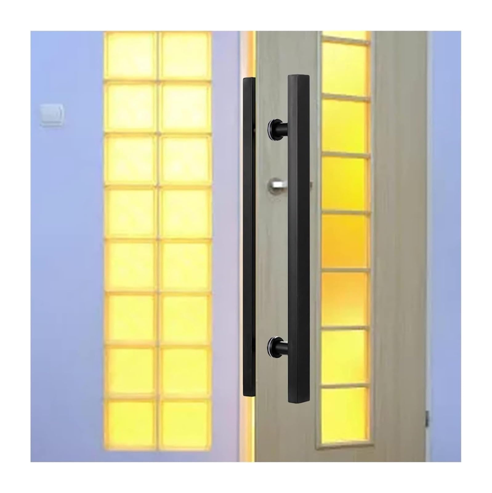 Poignée de porte de grange coulissante en inox pour séparer votre salon et votre cuisine avec style