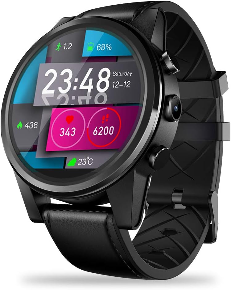 Zeblaze Thor 4 PRO 1GB+16GB 4G LTE GPS Bluetooth Calling Smartwatch 1.6 inch Android 7.1 MTK6739 1.25GHz 5MP Smart Watch BT 4.0 Wearable Devices Supported smartwatch iOS/Android System Black