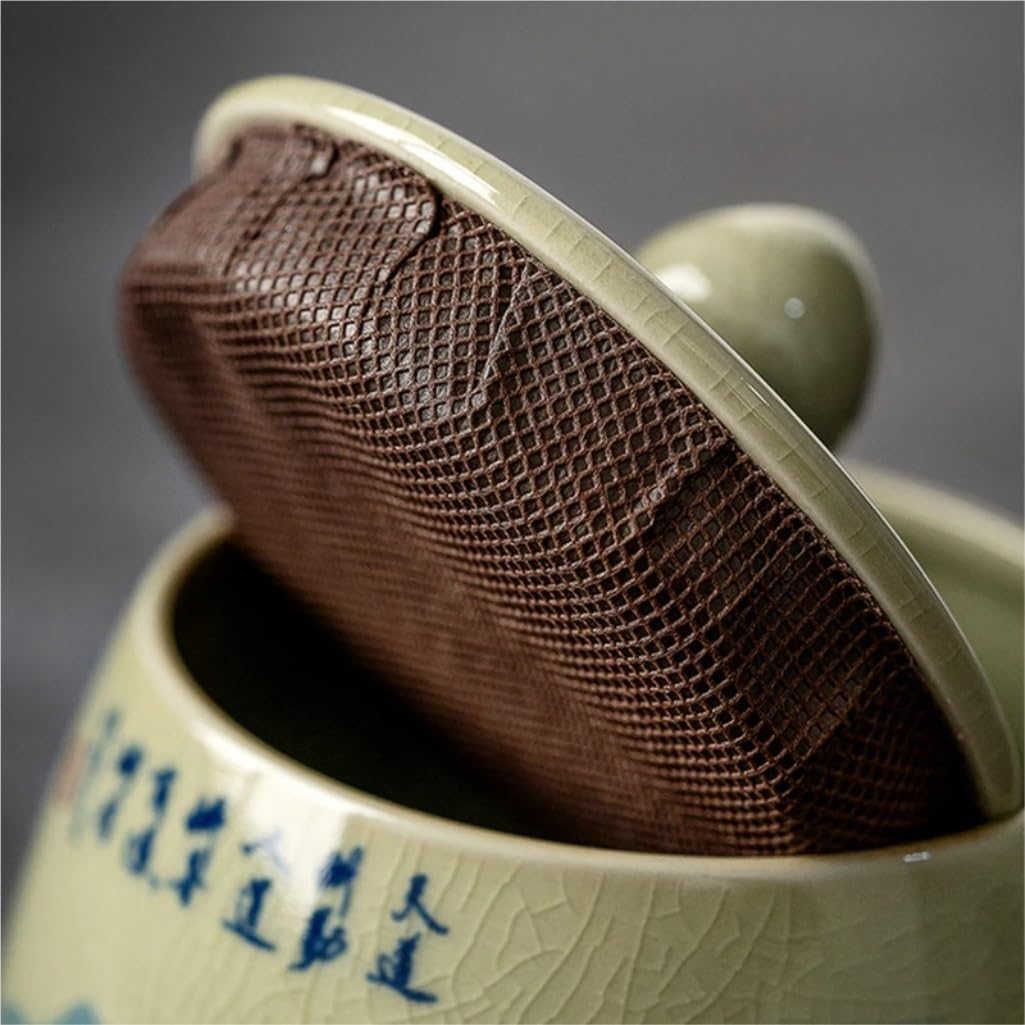 XYNSNDB Zuckerdose, Keramik, handbemalte Tee-Vorratsdose, Tee-Set, Teebehälter, Glas ist geeignet für Kaffee, Tee, Zucker, Salz usw. Teedose