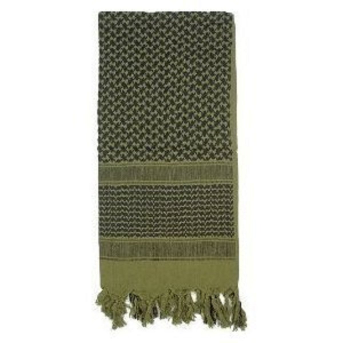 SHEMAGH TACTICAL LIGHTWEIGHT DESERT SCARF (Black/Olive)