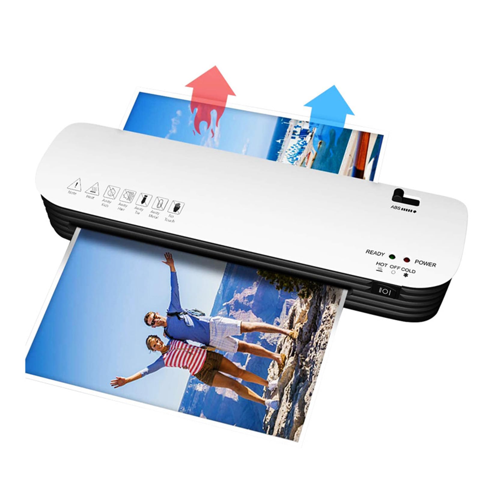 Generic A4 Laminator Gorący i Zimny Maszyna Laminująca Dom A4 Laminowanie Maszyn do Szkolnych Maszyn (Wtyczka UE 220-240V)