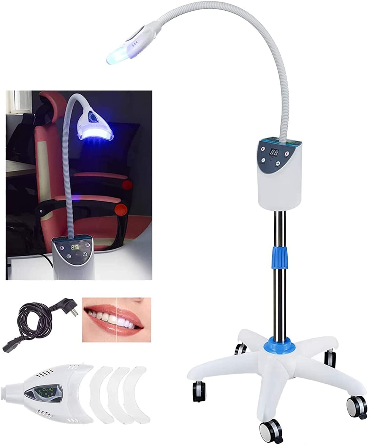 UK Stock YF-666 - Máquina de blanqueamiento dental móvil para blanqueamiento de dientes